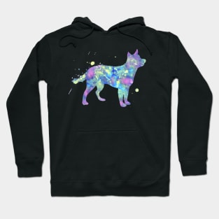 Cattle Dog Watercolor Painting Hoodie